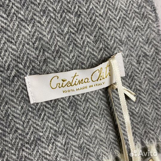 Шарф новый Cristina Chiti кашемир шерсть оригинал