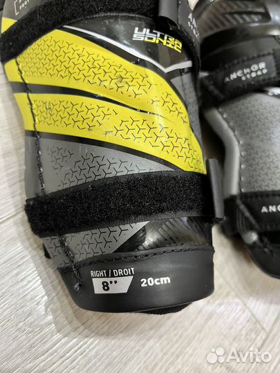 Щитки хоккейные дет. bauer ultrasonic yth 8