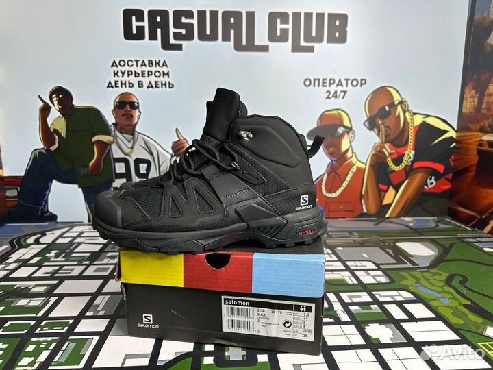 Salomon x ultra 4 mid gtx gore tex зимние с мехом