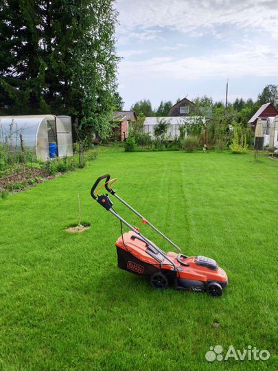 Газонокосилка аккумуляторная 18v*2 Black Decker