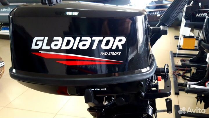 Лодочный мотор gladiator G5FHS + масло в подарок