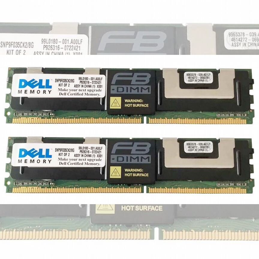 [SNP9F035CK2/8G] Оперативная Память Dell 8gb Snp9f035ck2/8g