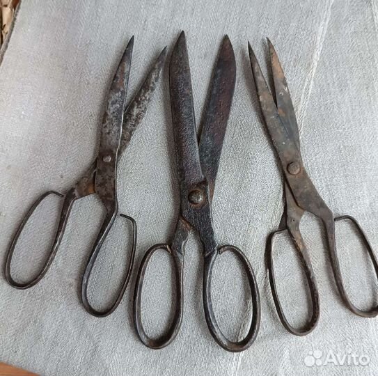 Ножницы кованые, крупные, дизайн интерьер-лофт