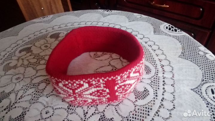 Повязка на голову шерстяная