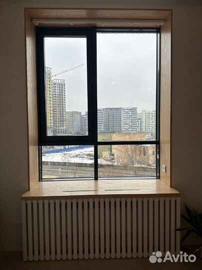 Подоконник и откосы из дерева