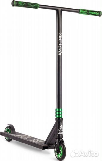 Самокат KMS fenix SK-418 черно-зеленый May11