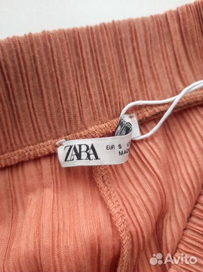 Zara брюки штаны легкие в рубчик