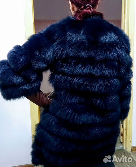 Жилетка женская из меха песца