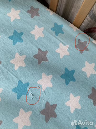 Бортики в детскую кроватку + комплект белья