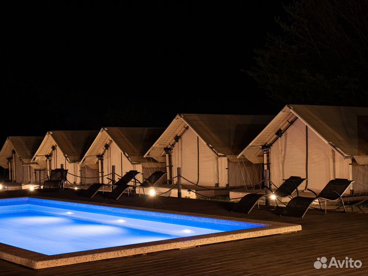 Каркасная сафари-палатка для кемпинга 4x4 в каркас