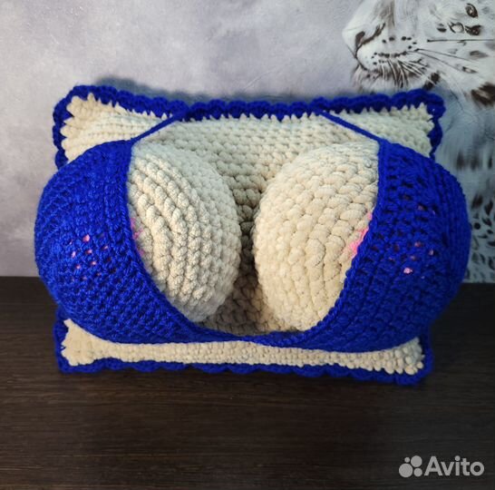 Вязаные подушки