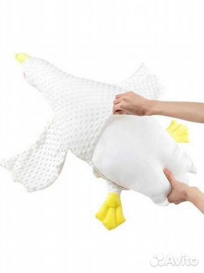 Белый гусь/кокон с пристежкой для детей / 100 см