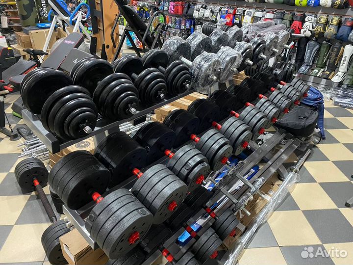 Гантели разборные штанга