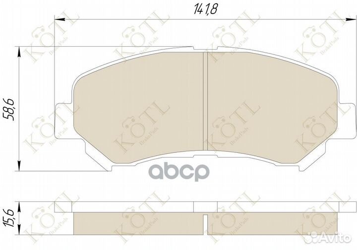 Тормозные колодки D1060JD00J 3467KT kotl