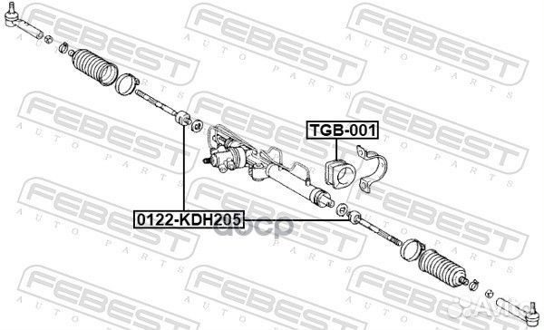 Тяга рулевая toyota hiace 2004-2013 0122-KDH205