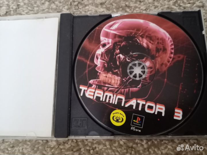 Диск с фильмом Терминатор 3 на PS one
