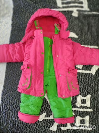 Зимний комбинезон для девочки 80 86