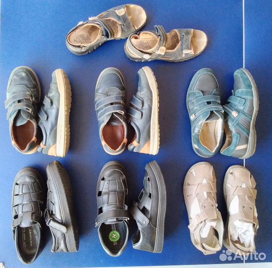 Котофей разная кожаная обувь для мальчика 37-38-39