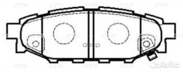 Колодки тормозные дисковые зад. subaru legacy 0