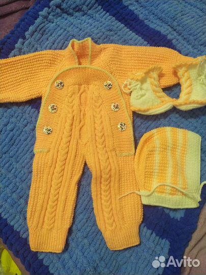 Костюм вязаный детский