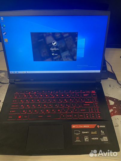 Игровой ноутбук msi GF63 i5 9300H / GTX 1050TI 4GB
