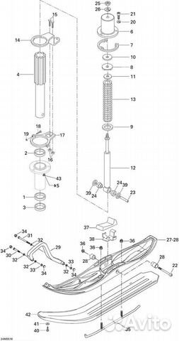 Амортизатор передней подвески Skandic SWT (23134)
