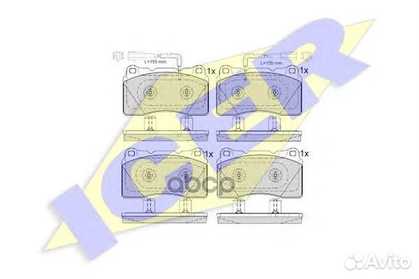 Тормозные колодки 182010 Icer