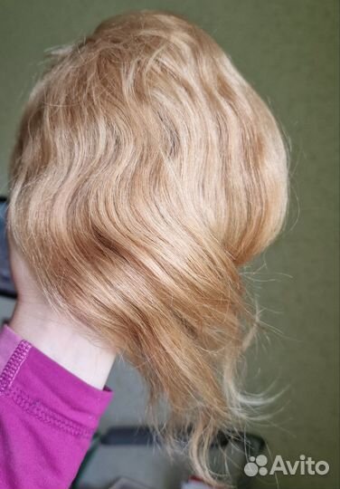 Шиньон из натуральных волос