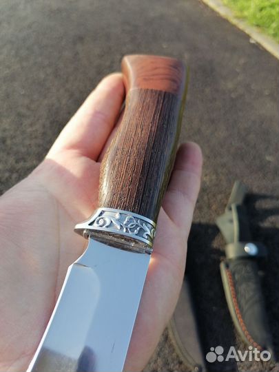 Якутский охотничий нож + кожаные ножны