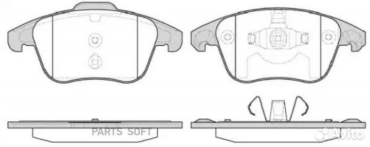 Колодки торм. пер. 124930