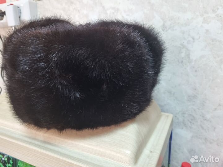 Норковая шапка мужская ушанка