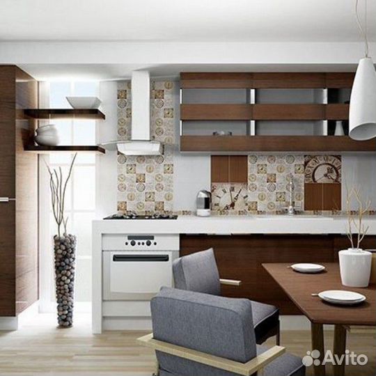 Clock (Клок) панно (из 2-x пл.) P2-1D176 40x30 - к