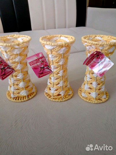 Ваза плетёная для творчества