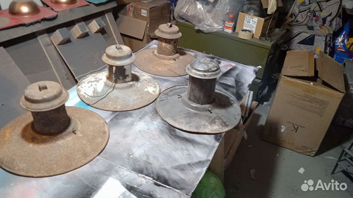 Уличные светильники шляпа СССР эмаль разные