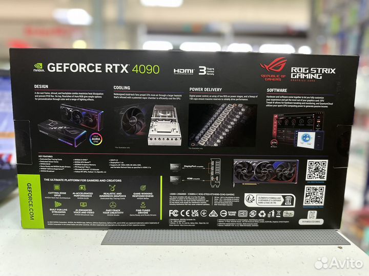 Видеокарта Asus Geforce RTX 4090 Rog Strix Gaming