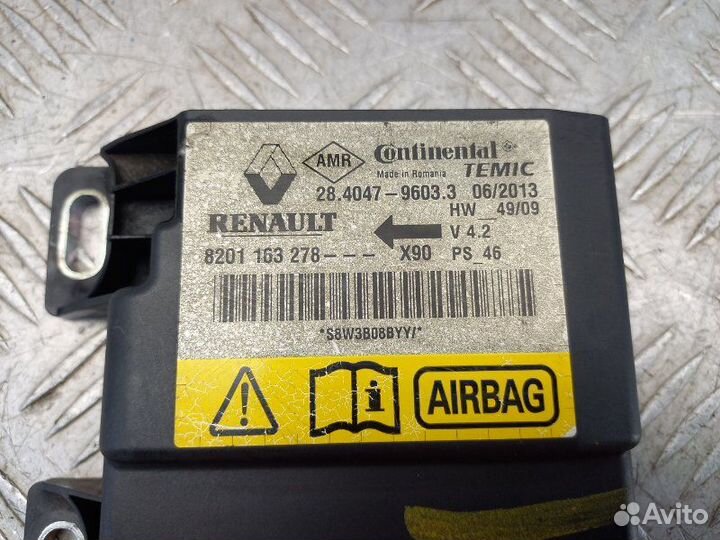 Блок управления Air Bag Renault Logan 1 1.4 K7J710