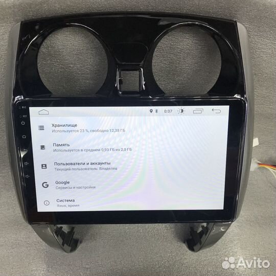 Штатная магнитола Nissan Note