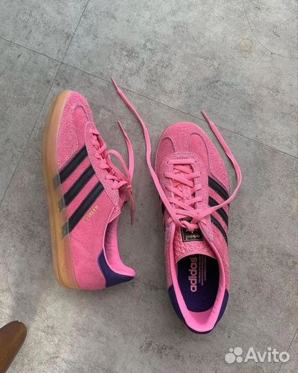 Adidas Gazelle Indoor Bold Pink Glow розовые