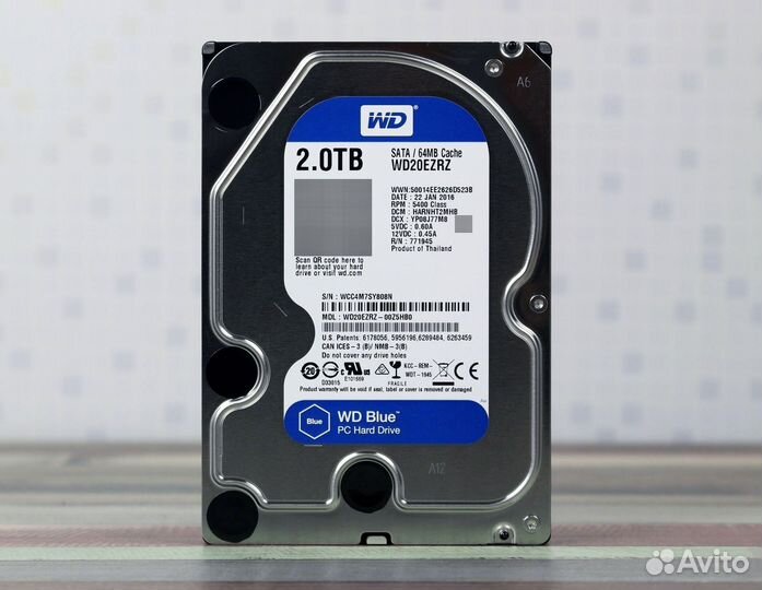 Жесткий диск 2Tb WD Blue 5400rpm WD20ezrz