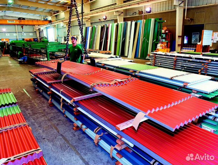 Профнастил оцинкованный и окрашенный