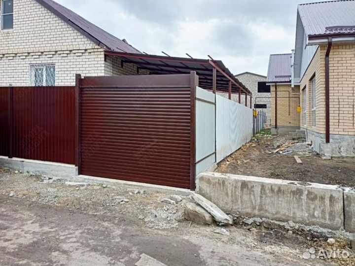 Ворота Роллетные Въездные С калиткой