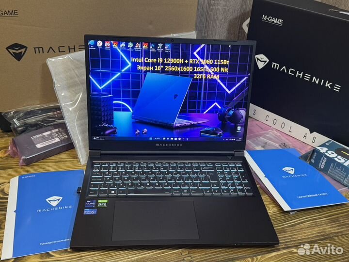 Игровой Machenike i9 12900H/32Gb/RTX/2K 165Hz/SSD