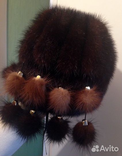 Шапка норковая новая