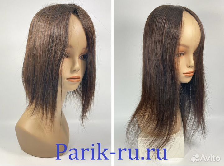 Накладка из натуральных волос. Цвет разный
