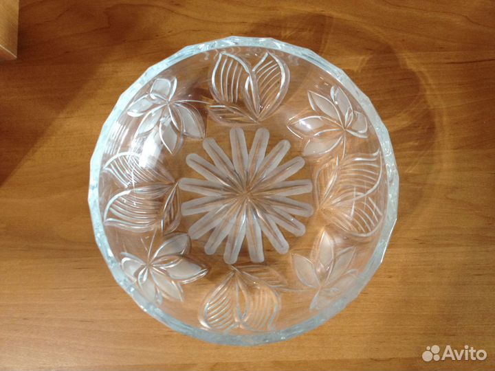 Ваза хрустальная «Крокус». СССР. Новая