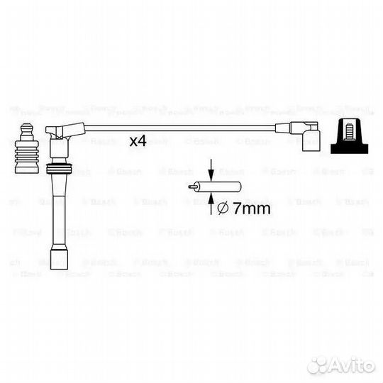 Провода зажигания 0986357260 B260 (Bosch)