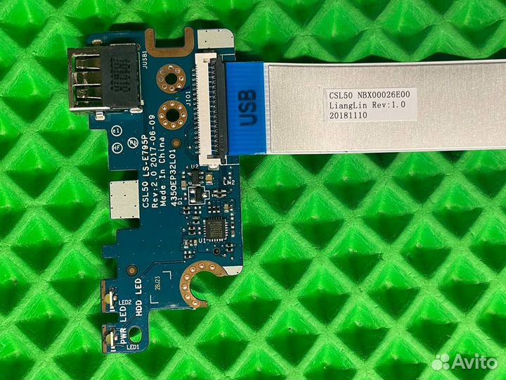 Доп. плата USB hp 15-rb040ur со шлейфом арт.7431