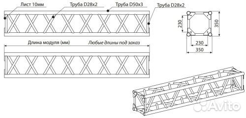 Imlight Q2/35-2000 - Прямой модуль квадратной кон