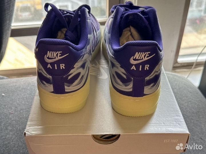 Nike Air Force 1 Low Purple Skeleton Оригинал