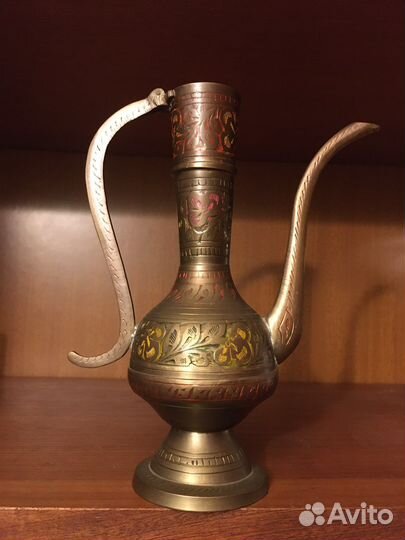 Кувшин кумган,Индия, h25 см